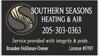 Contact & License Info for Branden Holliman, Owner and Founder of Southern Seasons Heating & Air